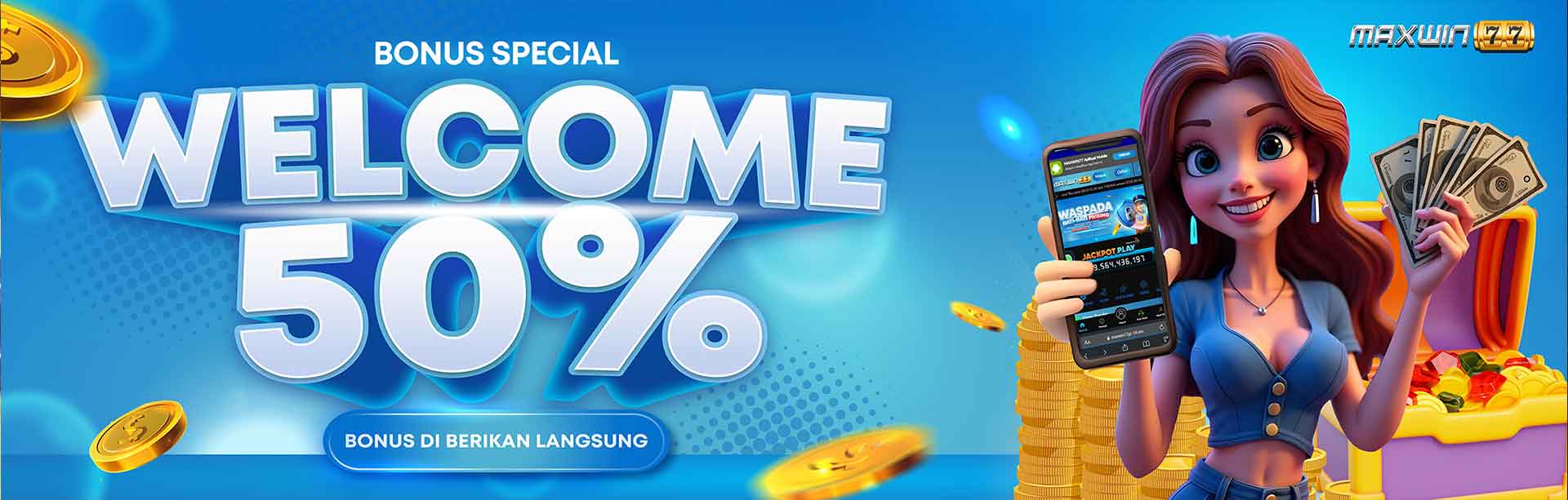 Welcome Bonus 50 Persen